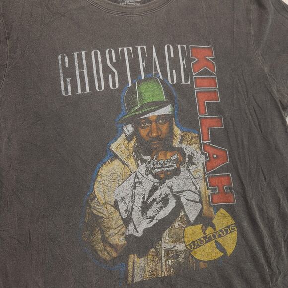 Ghostface Killah Rap Short Sleeve Graphic Crew Neck Shirt Mens Size S Gray - Picture 4 of 9